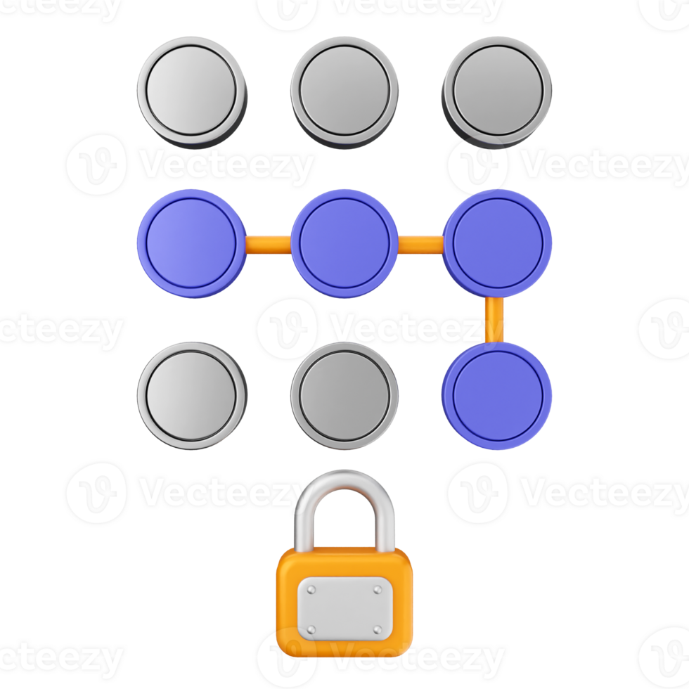 A lock and a padlock on a black background png