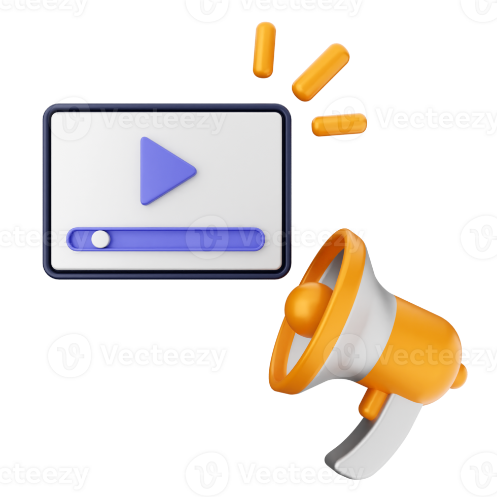 A player and a megaphone are shown png