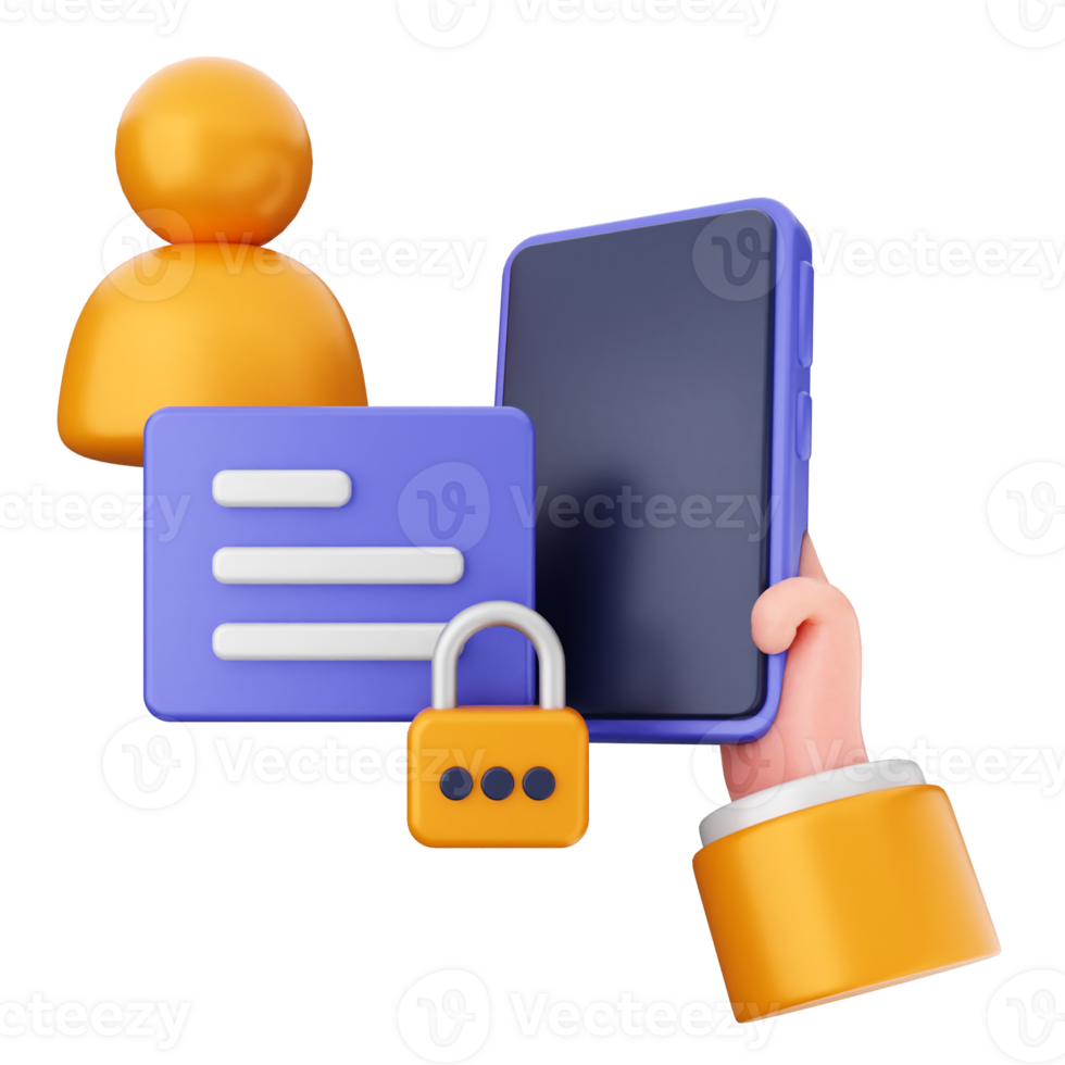Mobile phone with lock and padlock icon png