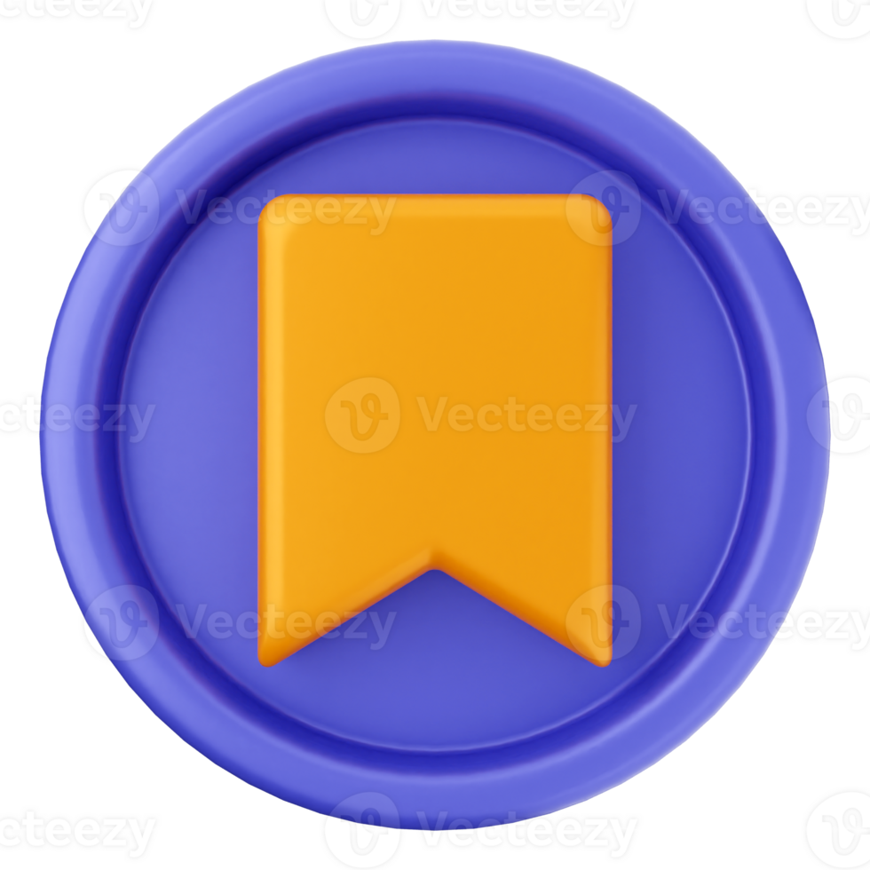 A blue and orange button with a book icon png