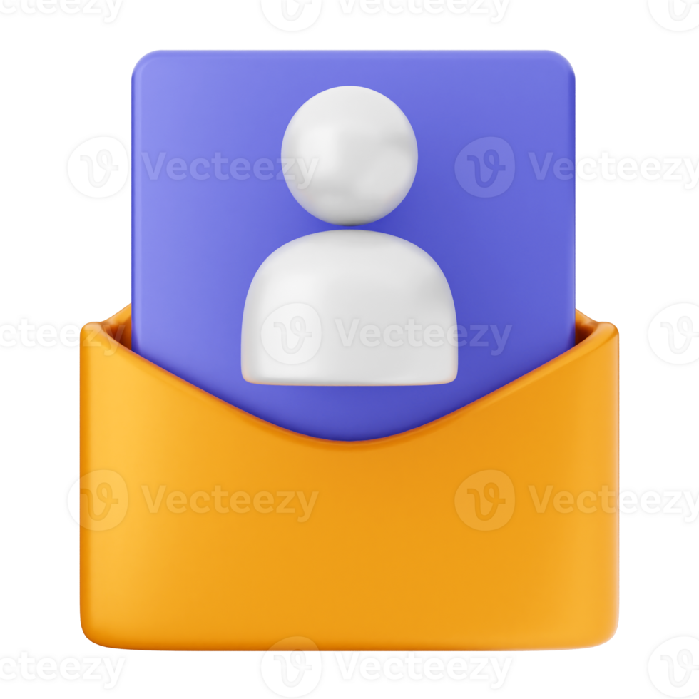 Email icon with person icon png