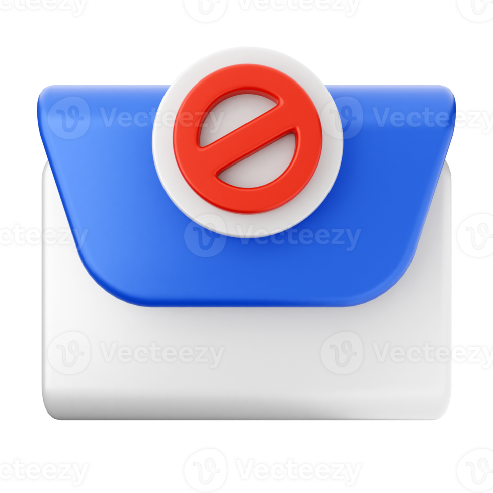 A blue envelope with a red and white symbol on it png