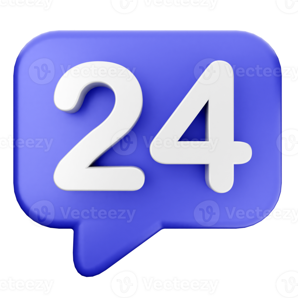 24 hours - chat icon png