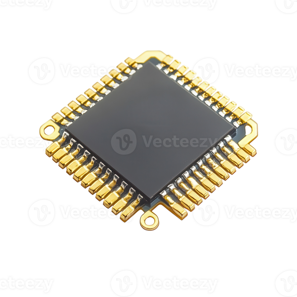 Advanced Microchip Technology on transparent background. png