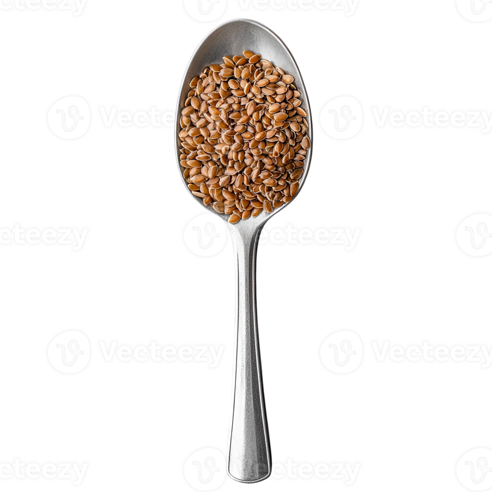 Flax Seeds Healthy Food Image on transparent background. png