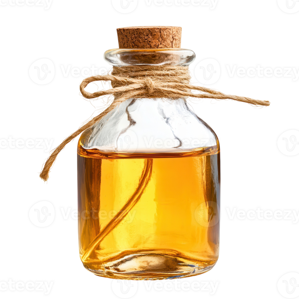 Golden Liquid Bottle Mockup on transparent background. png