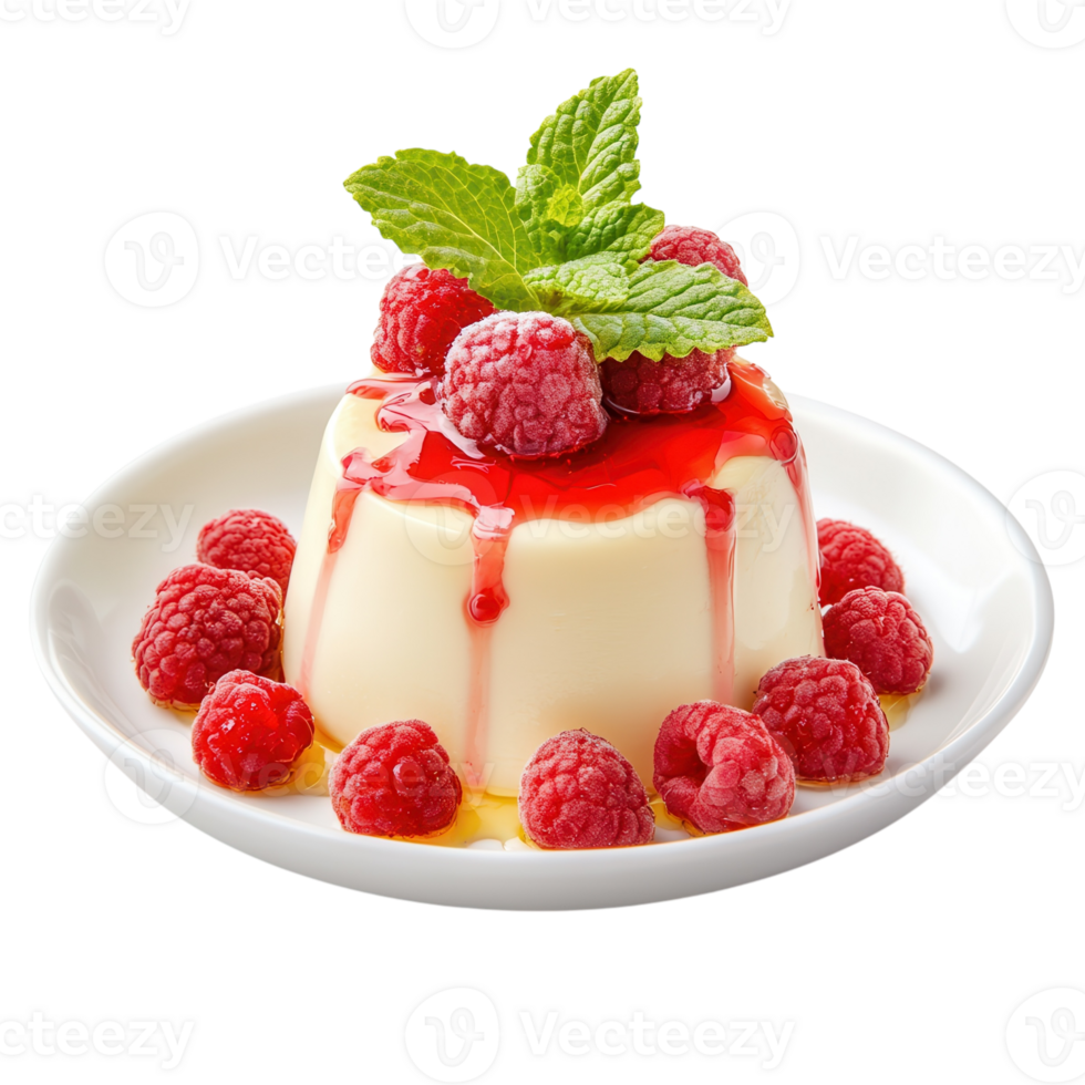 Sweet Summer Delight Dessert on transparent background. png