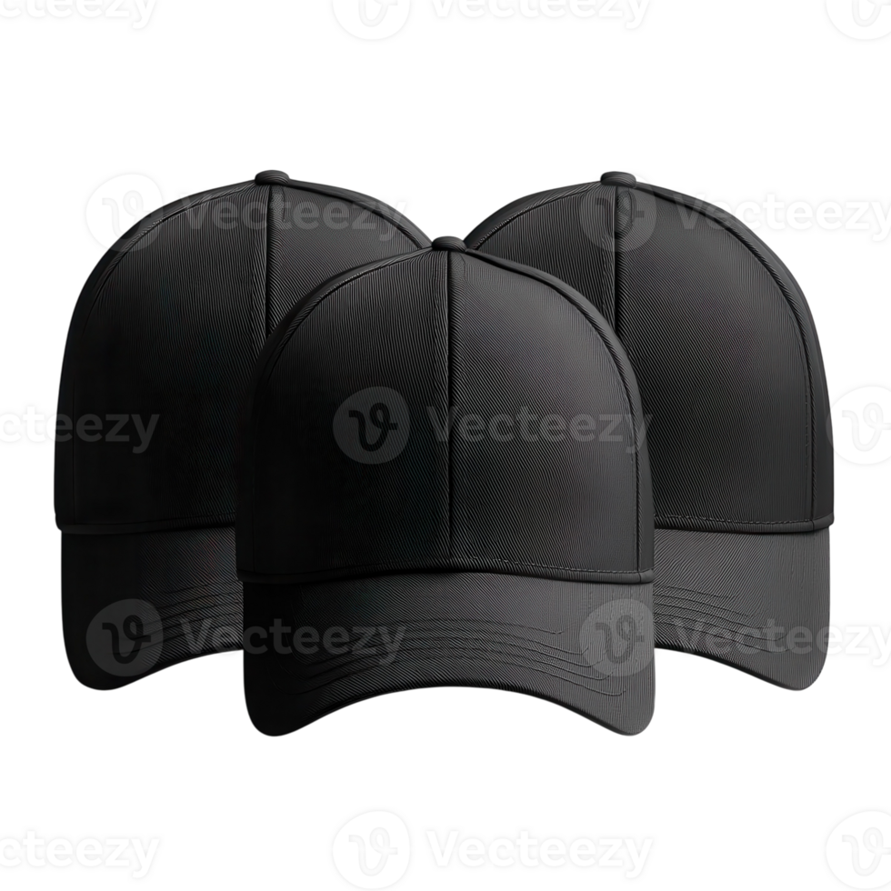 Baseball Caps Mockup White Background on transparent background. png