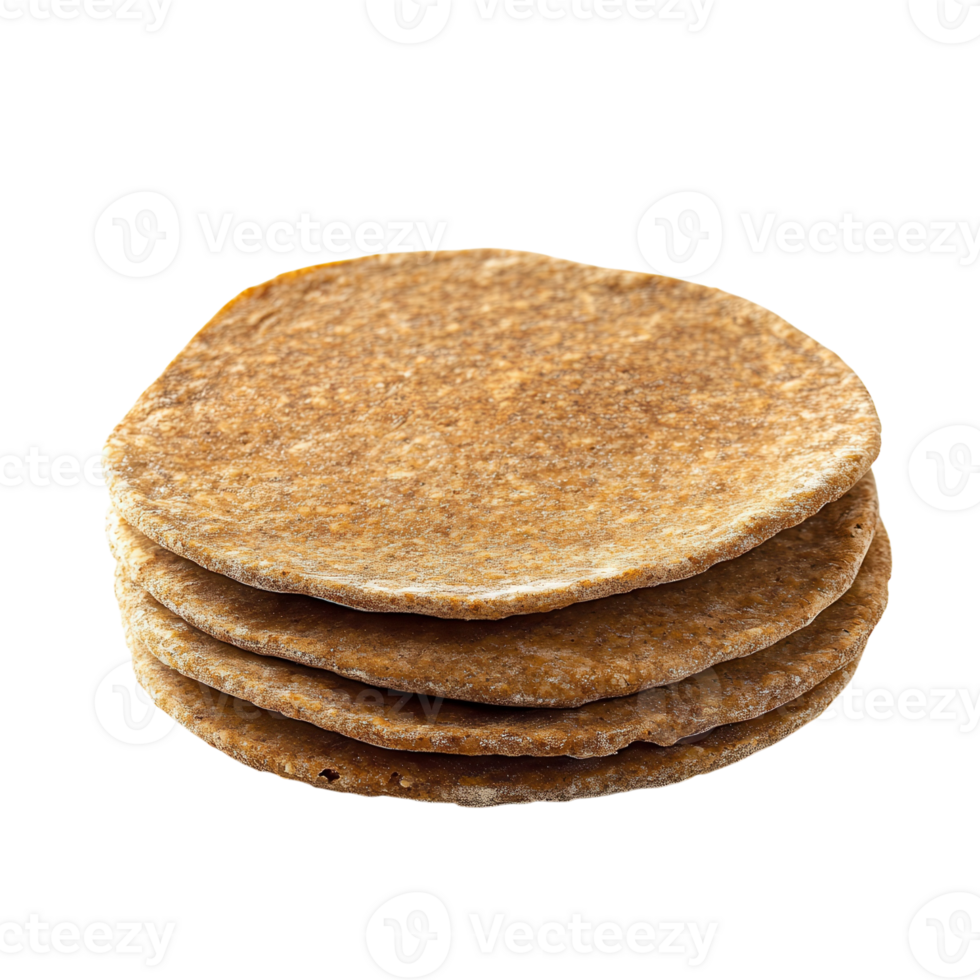 Whole Wheat Tortillas Healthy Food on transparent background. png