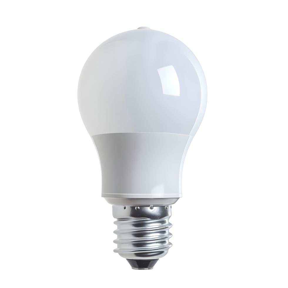 LED Light Bulb isolated on white background. isolated on transparent background png