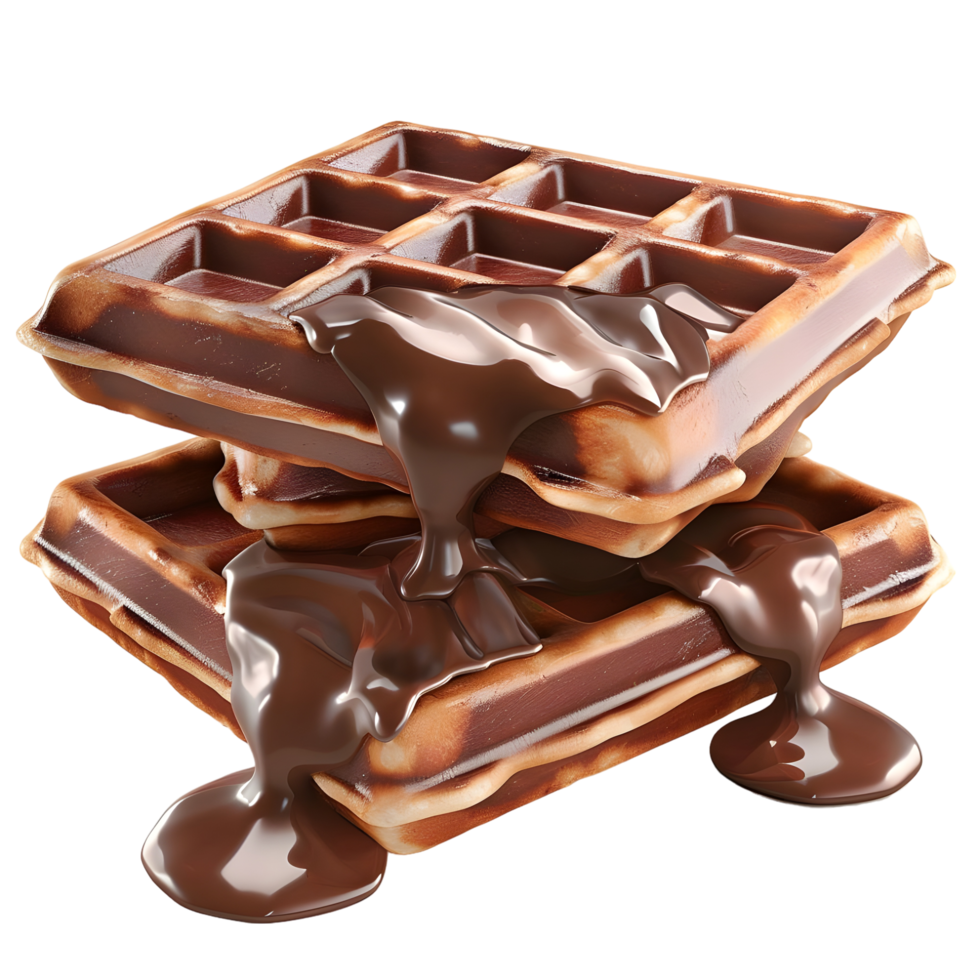 Stacked milk chocolate pieces with hazelnuts isolated on transparent background png