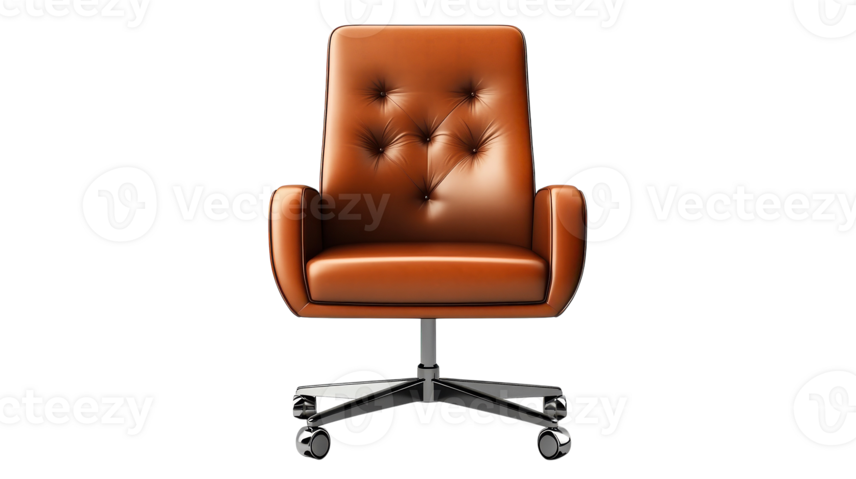 Elegant Leather Office Chair Perfect for Modern Workspaces and Professional Environments. png