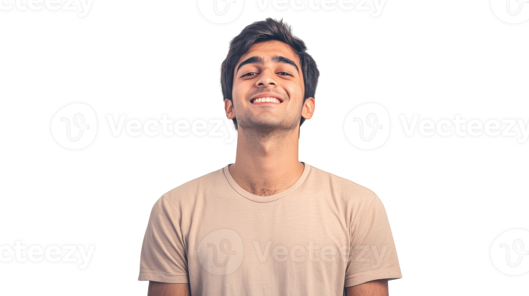 A man is smiling while standing up png