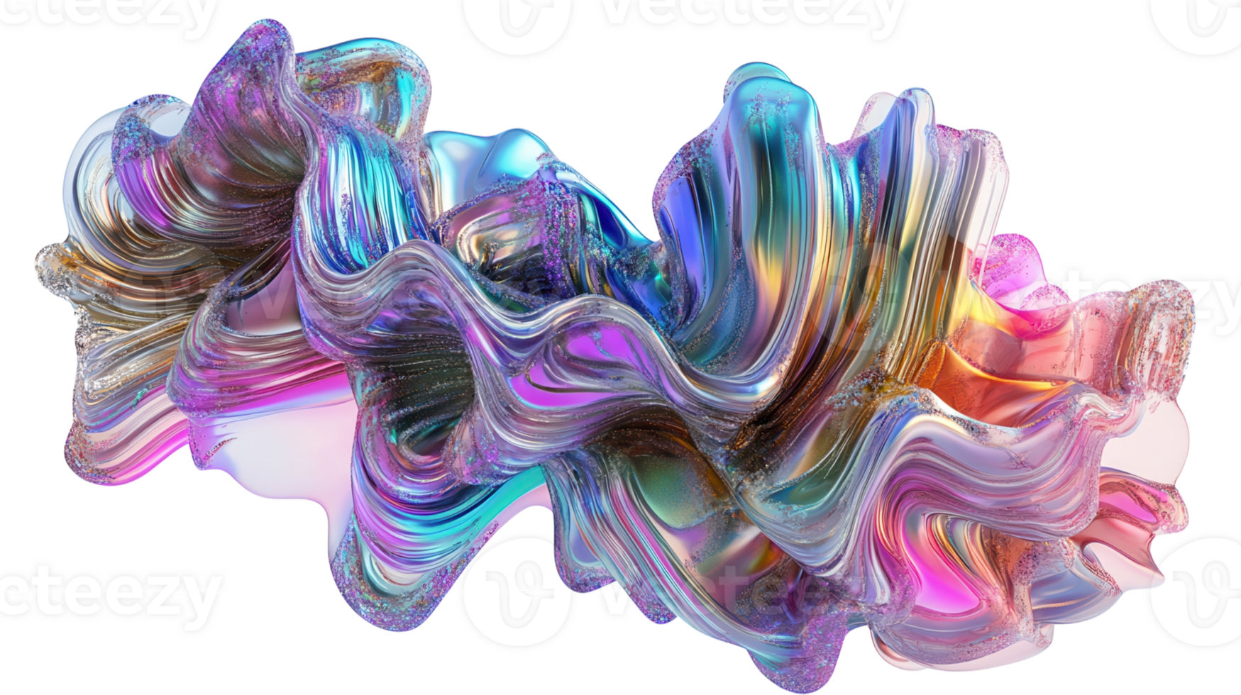 Colorful abstract design showcasing fluid shapes and vibrant hues creating a dynamic artistic expression png