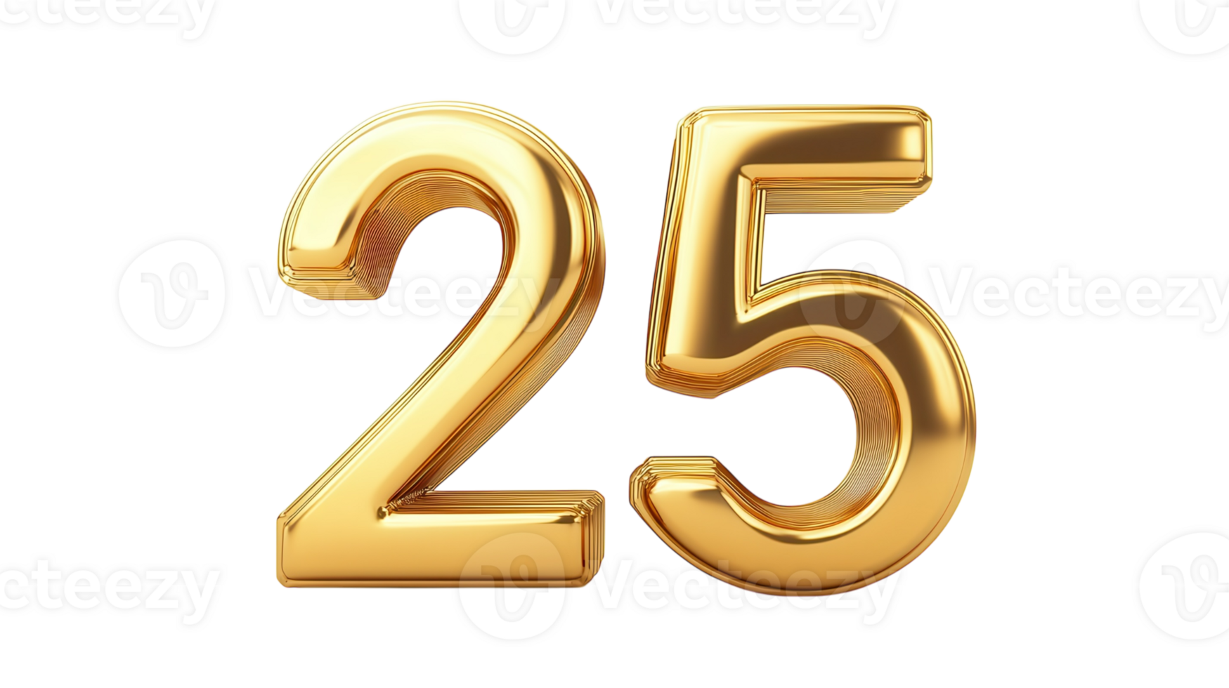 Celebrating a milestone with a large gold number 25 symbolizing a special anniversary png