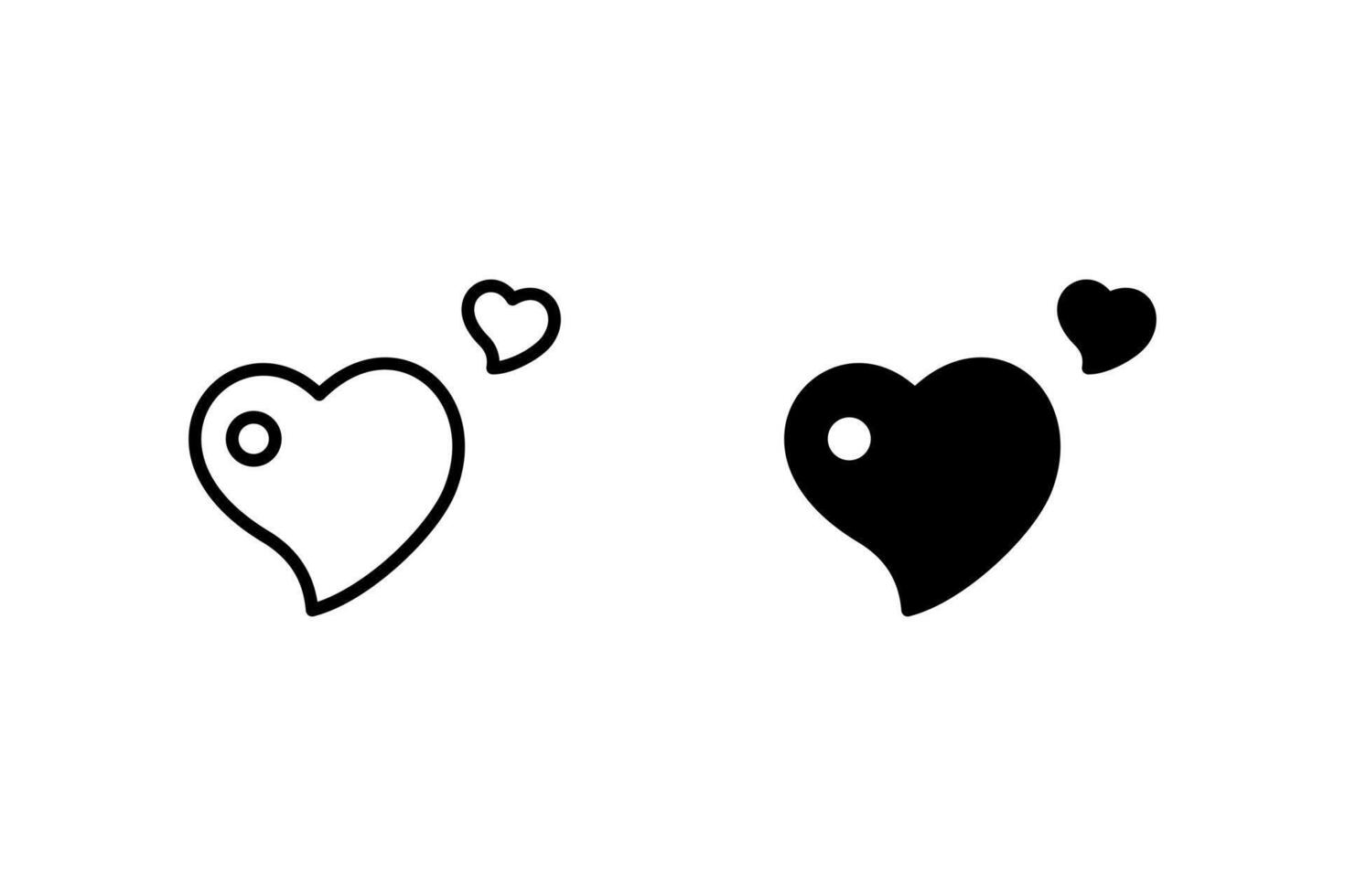 love burst icon isolated on white background vector