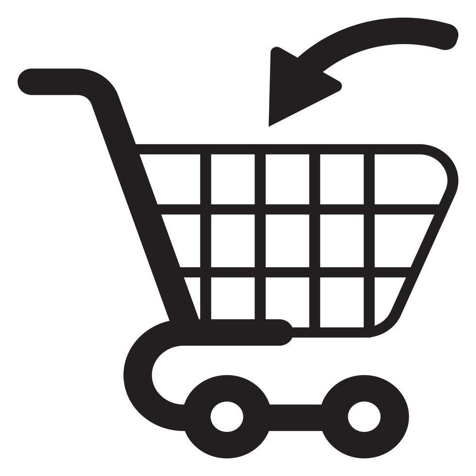 Shopping cart icon illustration vector