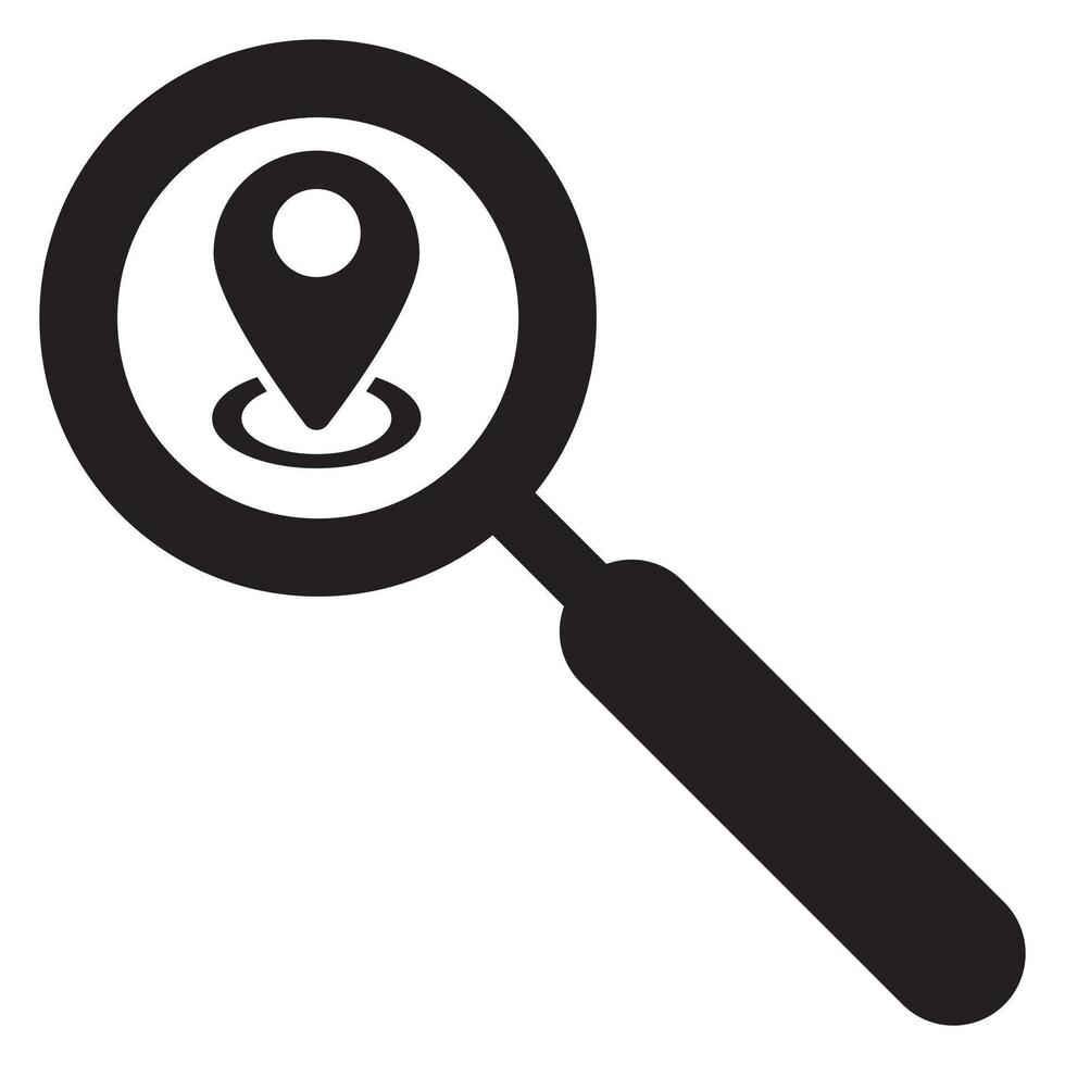 Magnifying glass icon illustration vector