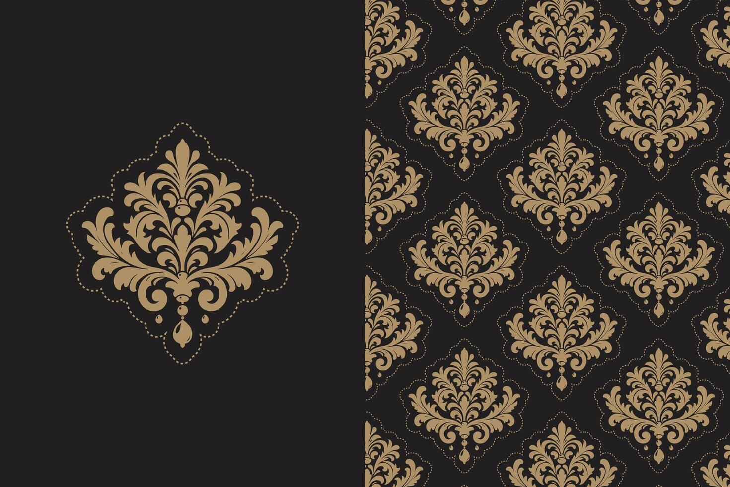 Luxury style pattern design vector