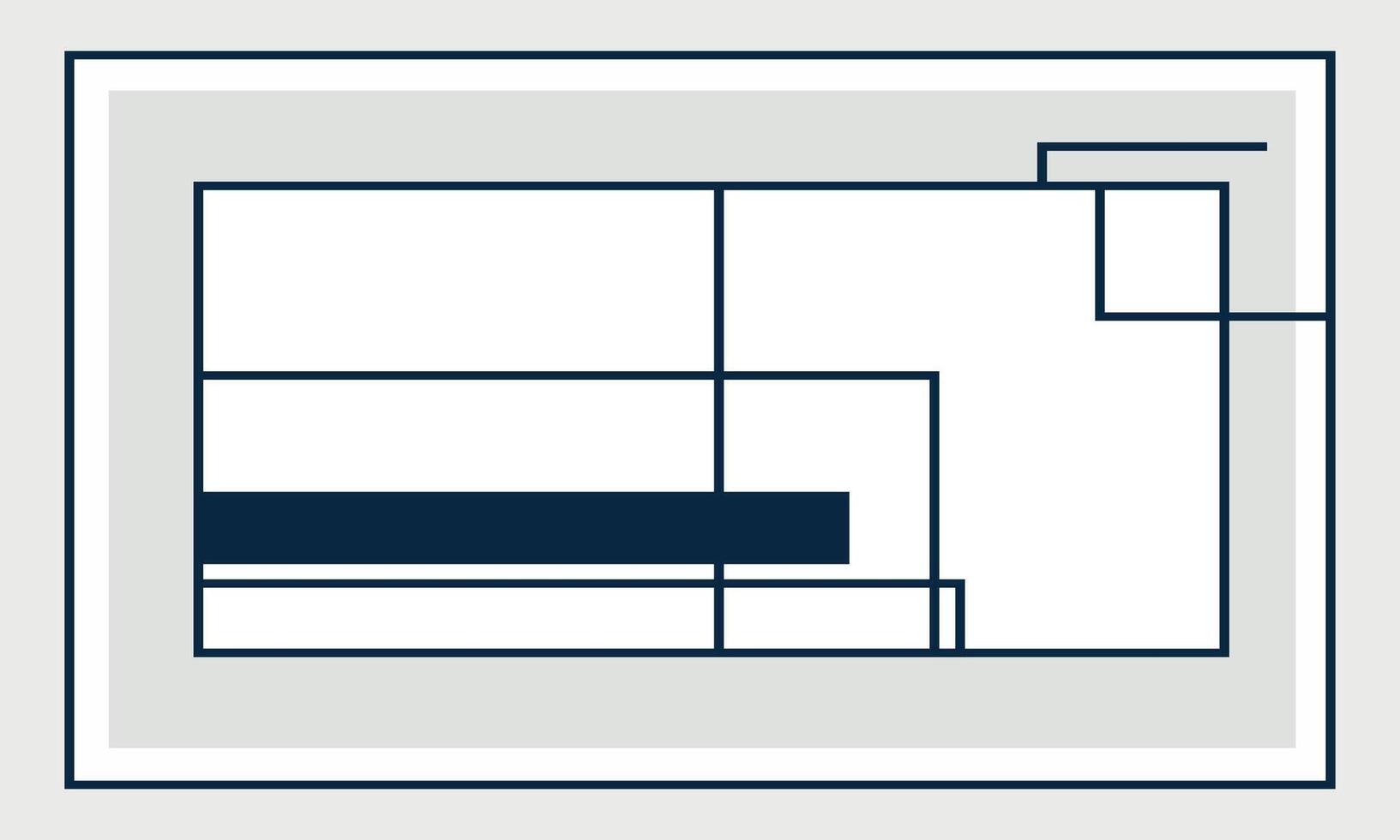 blue and white line flat banner vector