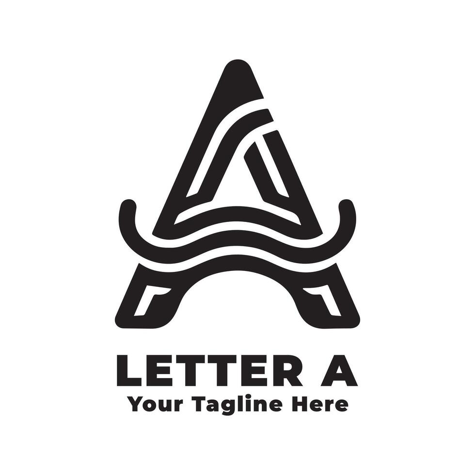 Logo Letter A Simple Illustration Design vector