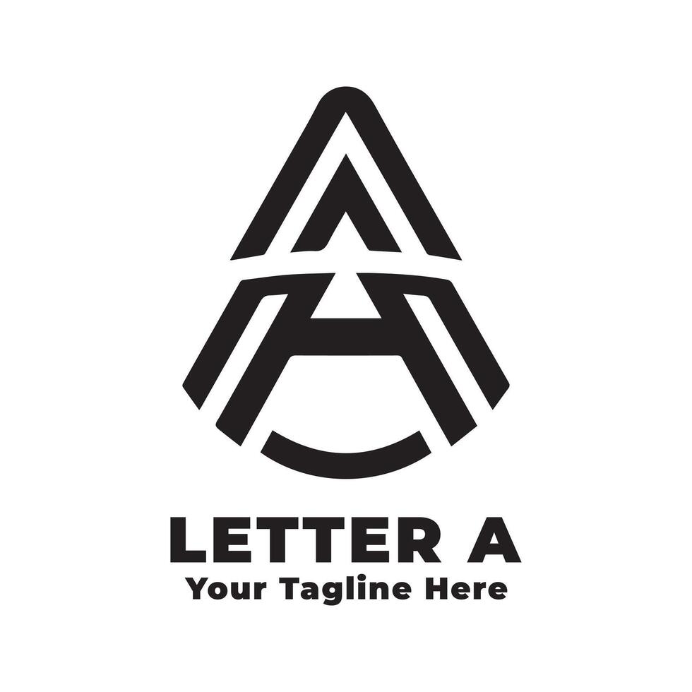 Logo Letter A Simple Design vector