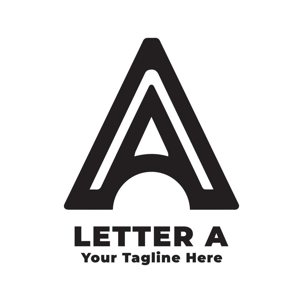 Letter A Logo Simple Illustration vector