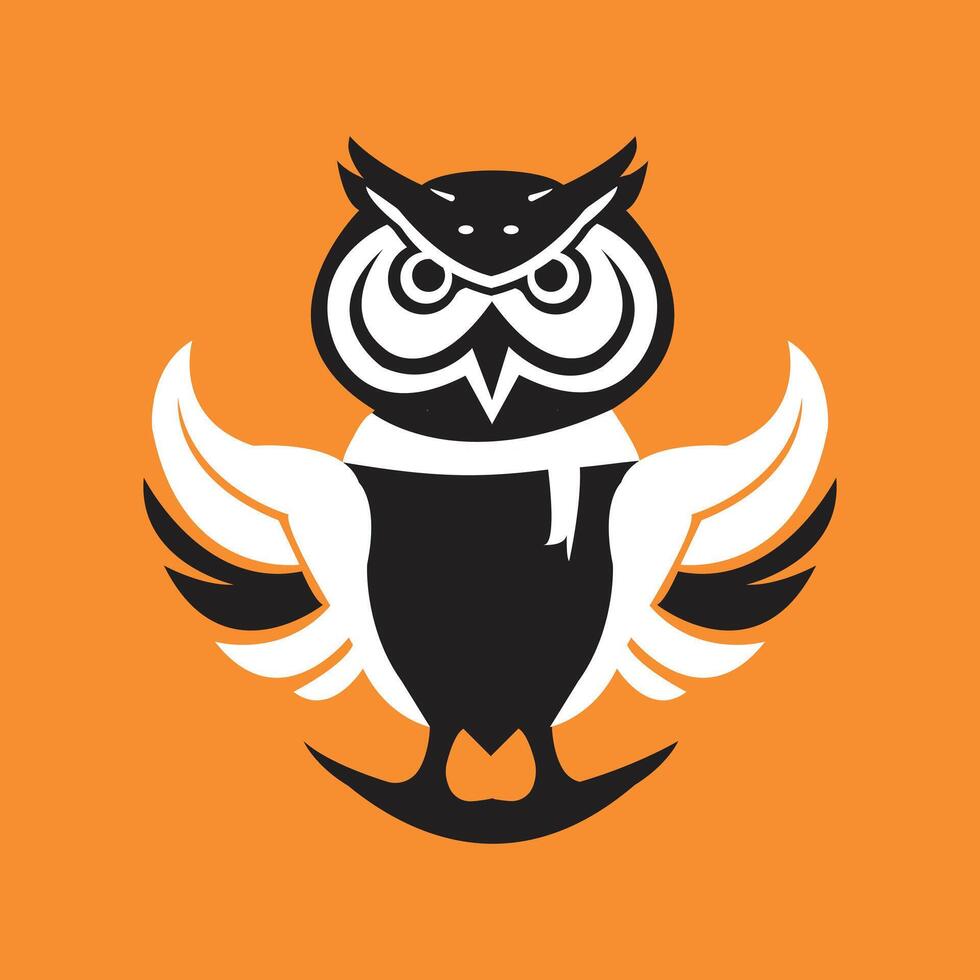 Owl silhouette. Owl Silhouette illustration vector