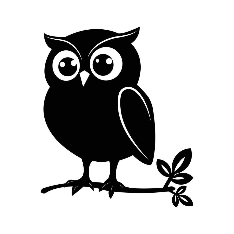 Owl Silhouette illustration vector