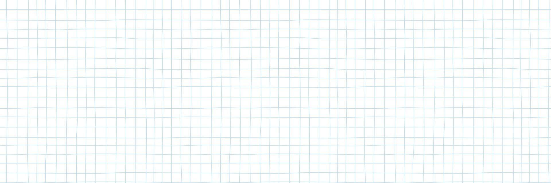 Doodle checker lines seamless pattern. Paper sheet note. Groovy background vector
