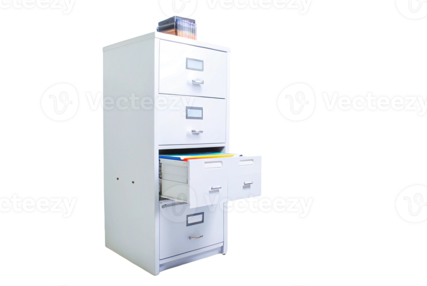 Filing Cabinet Provides Efficient Storage for Office Supplies png
