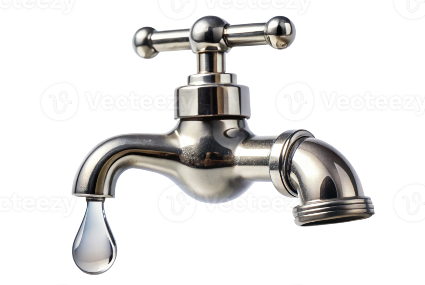 Faucet with water drop adds beauty to decor effortlessly png