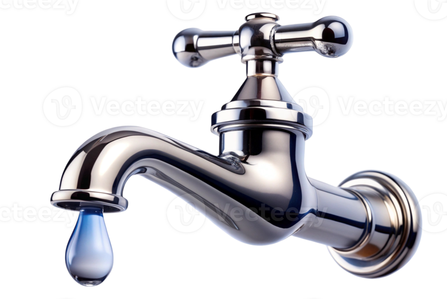 Faucet with water drop creates a soothing sound png