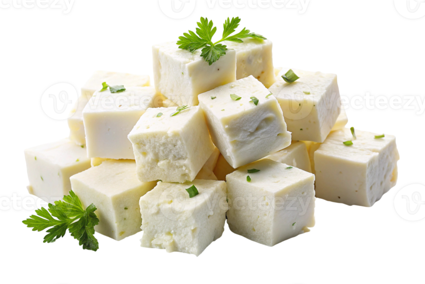 Feta cheese bundle cut in cubes with olives healthy snack png