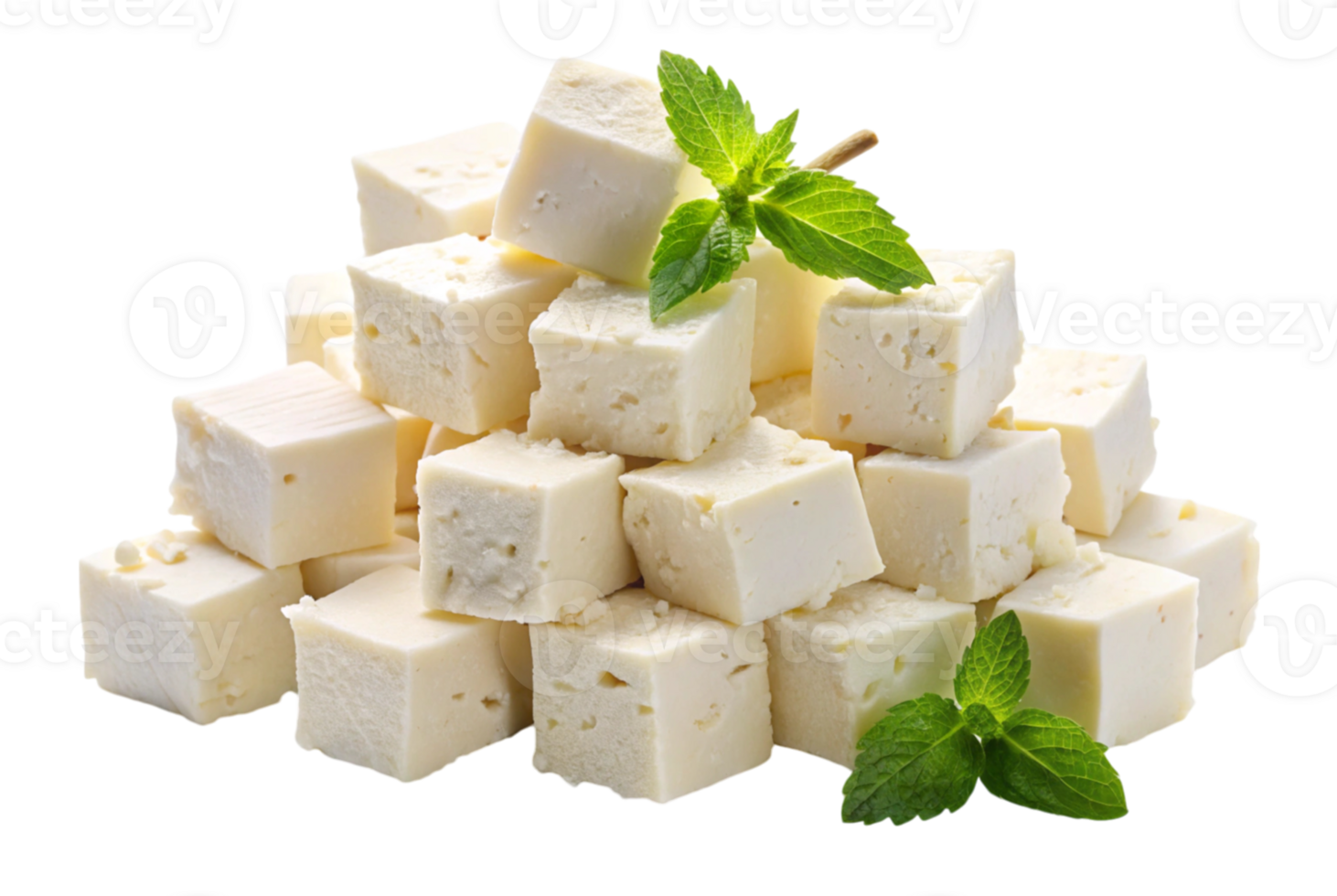 Feta cheese bundle cut in cubes with olives Mediterranean delight png