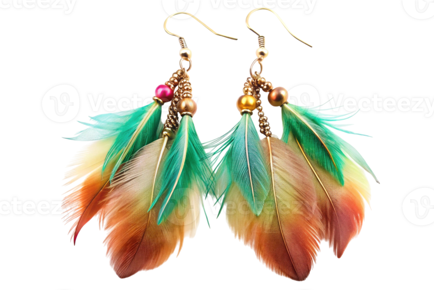 Feather earrings are a trendy accessory for all png