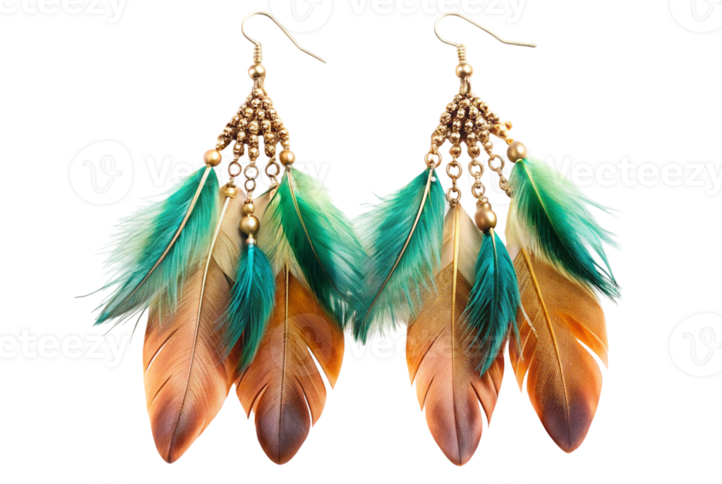 Feather earrings elevate any look with effortless flair png