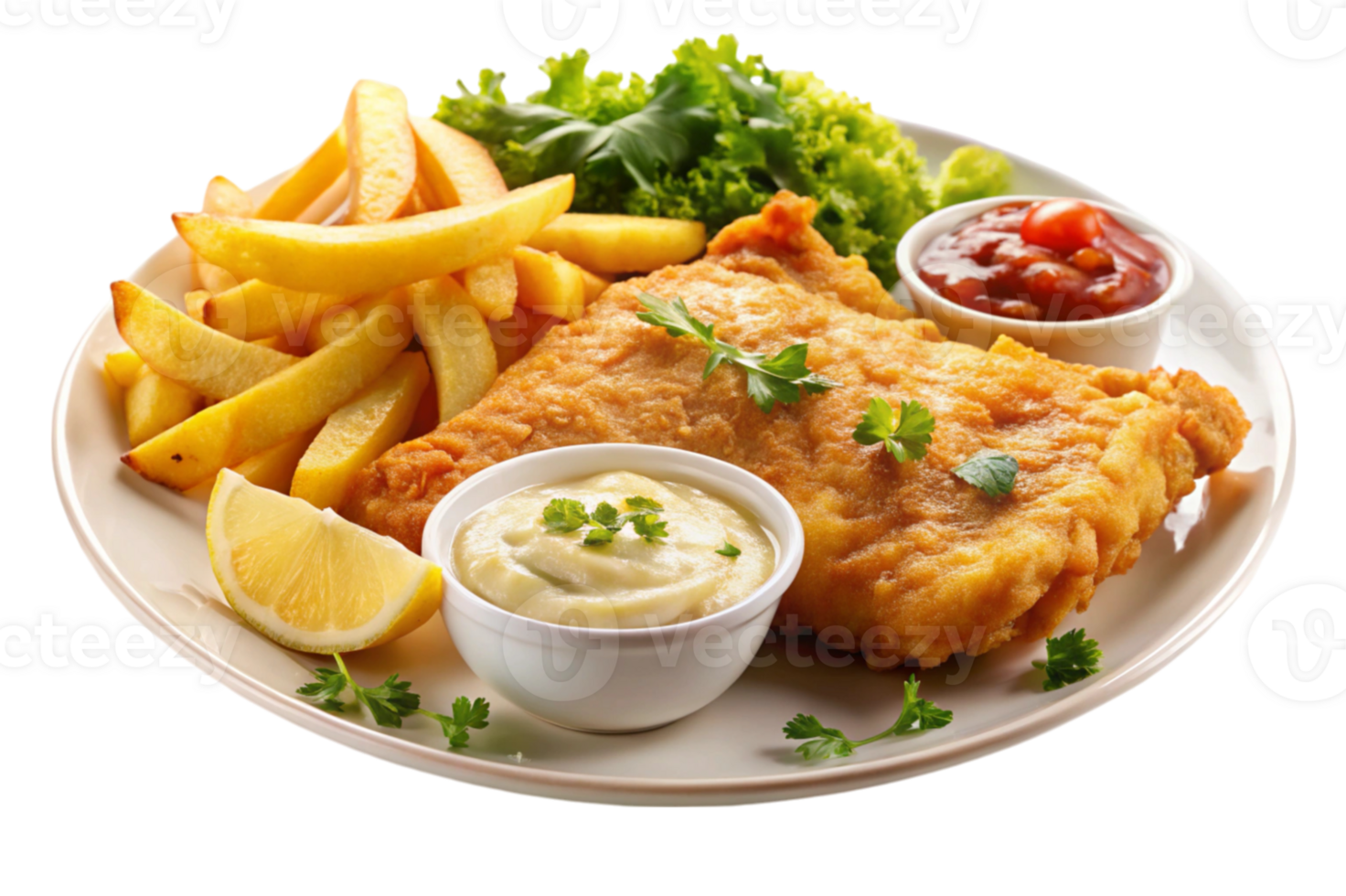 Fish and Chips Fresh and Crispy png