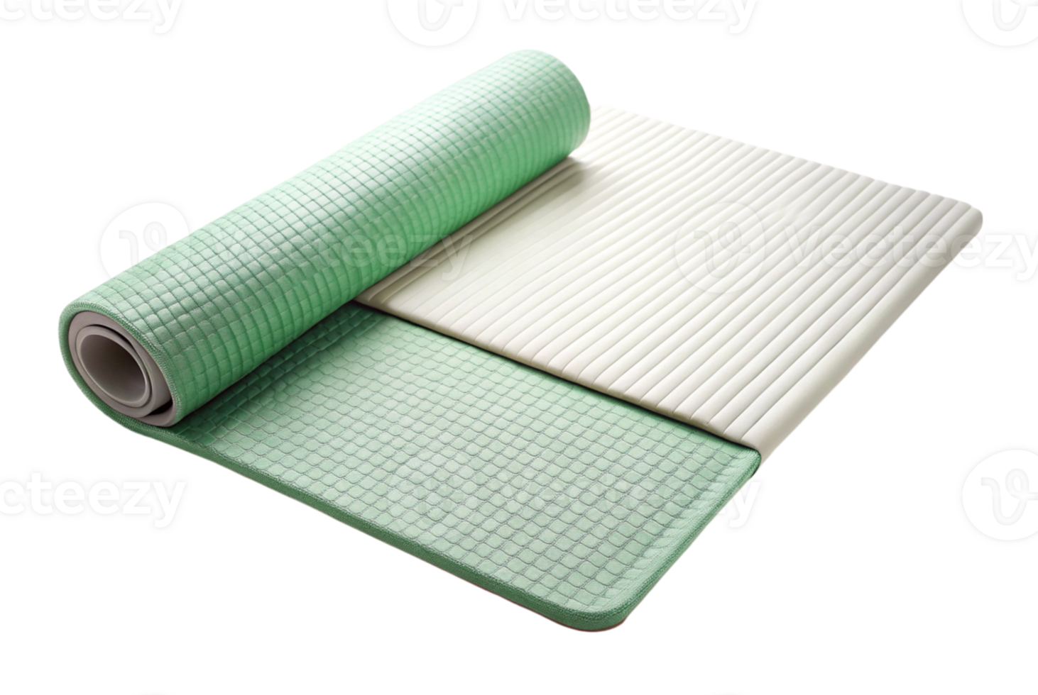 Folding mat designed for travel and home use png