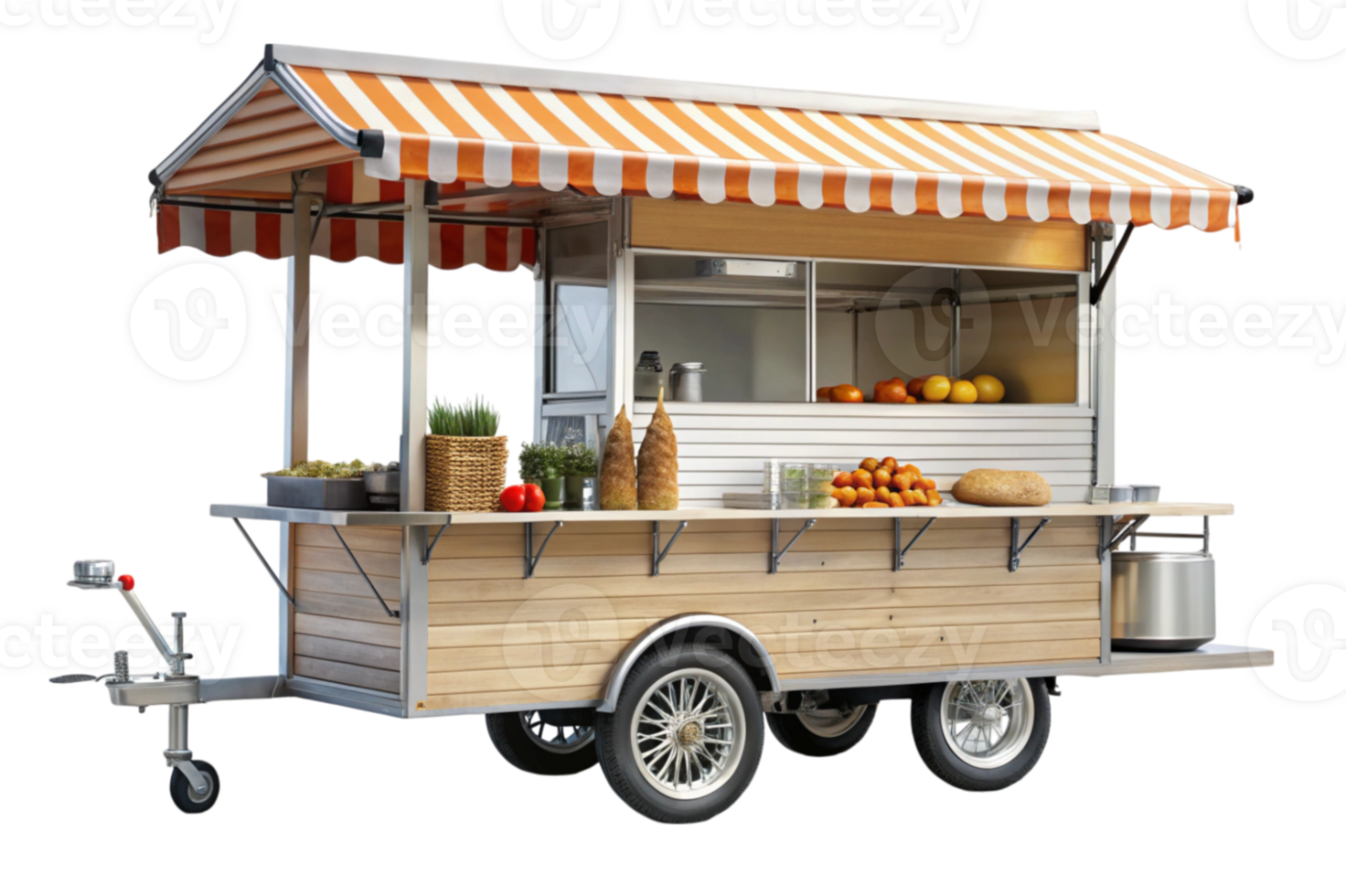 Food Cart Delights Serving Fresh Tastes png