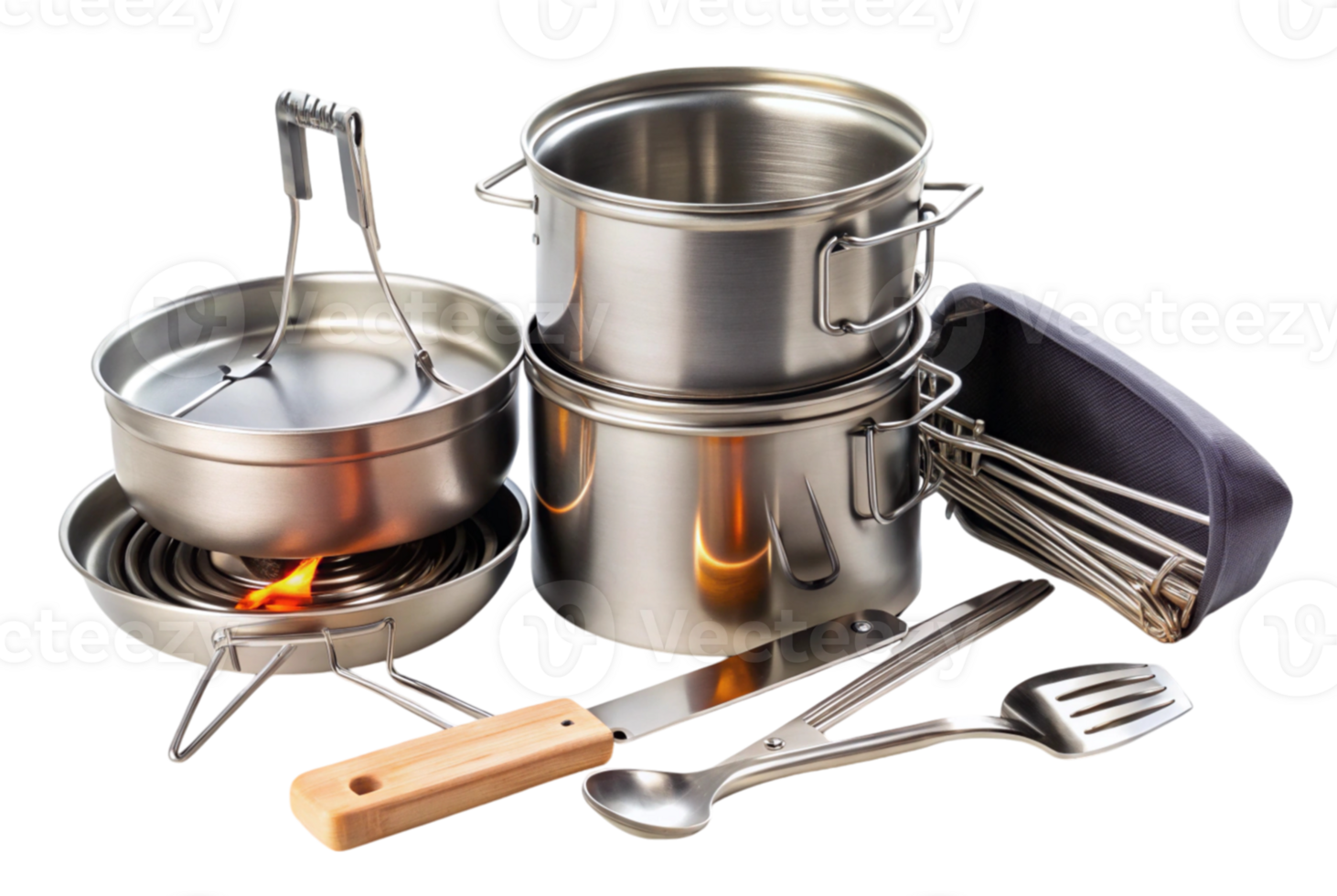 Folding campfire cooking hacks to simplify your adventures png