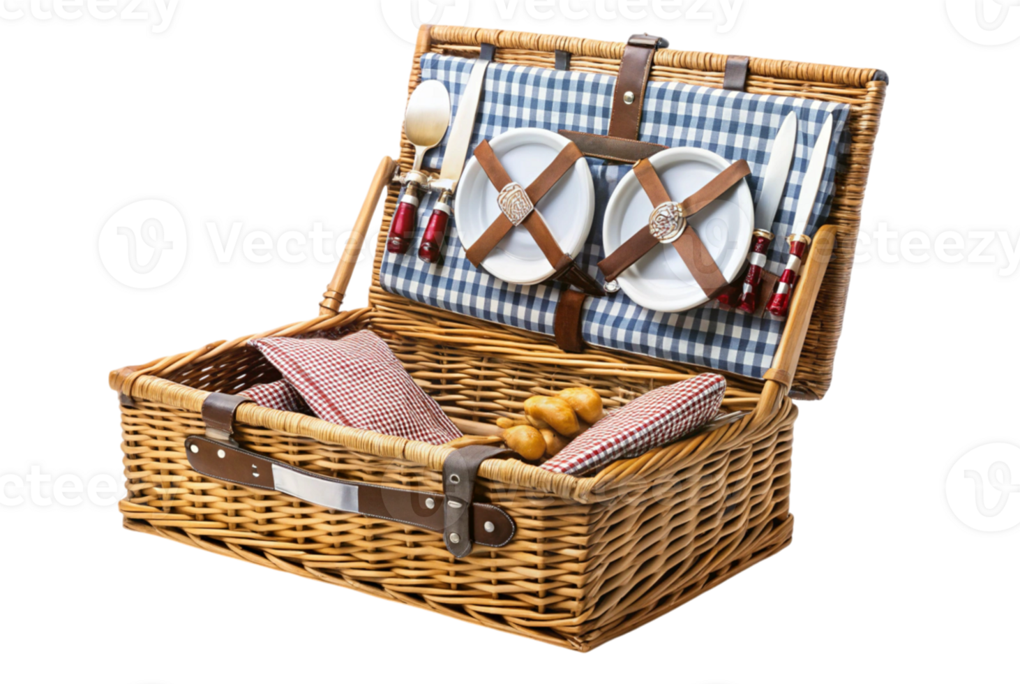 Folding picnic basket stylish and functional for gatherings png