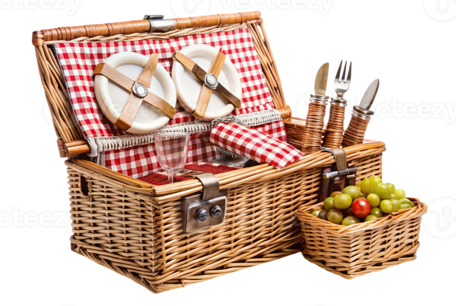 Folding picnic basket convenient storage for all essentials png