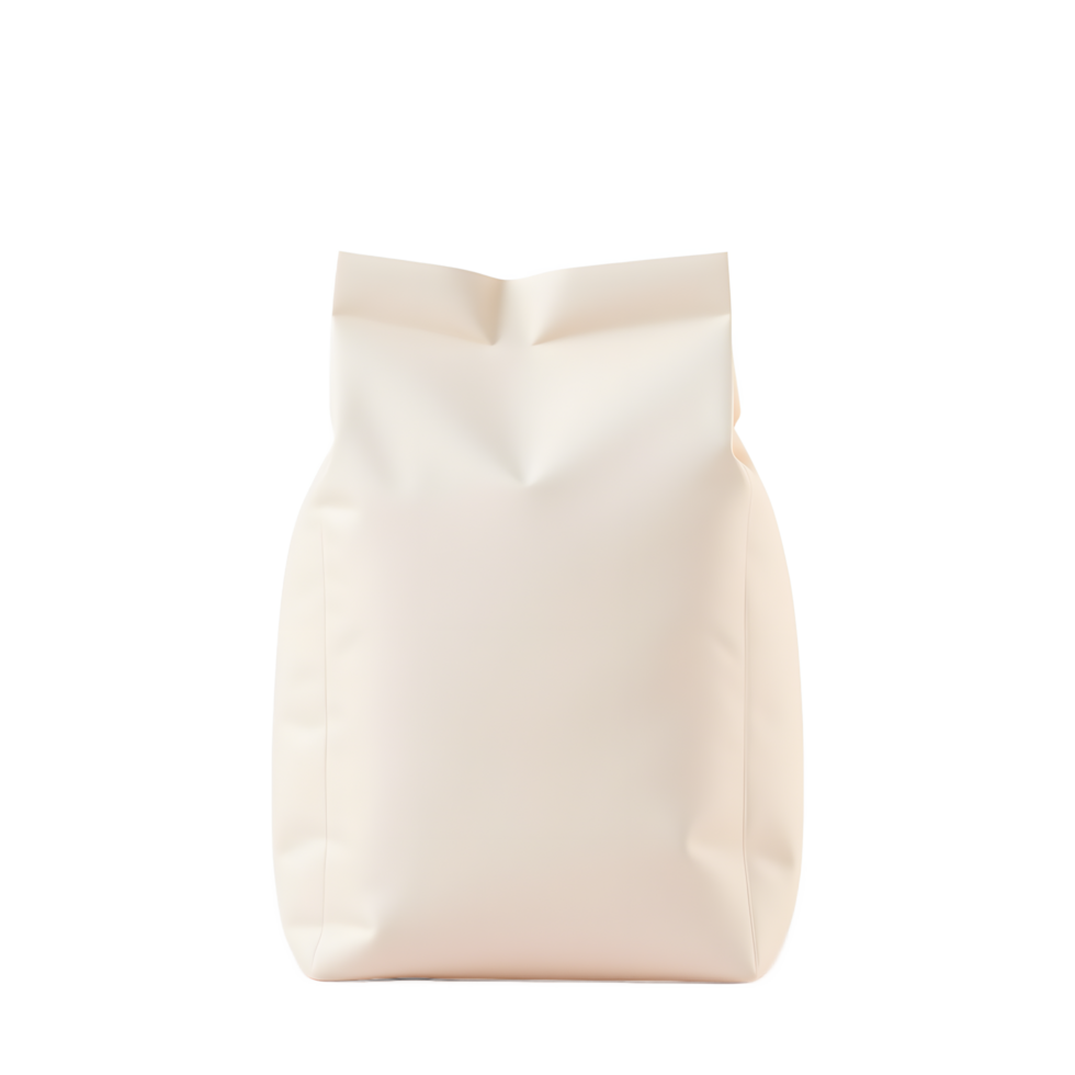 Blank Beige Paper Bag Mockup for Branding png