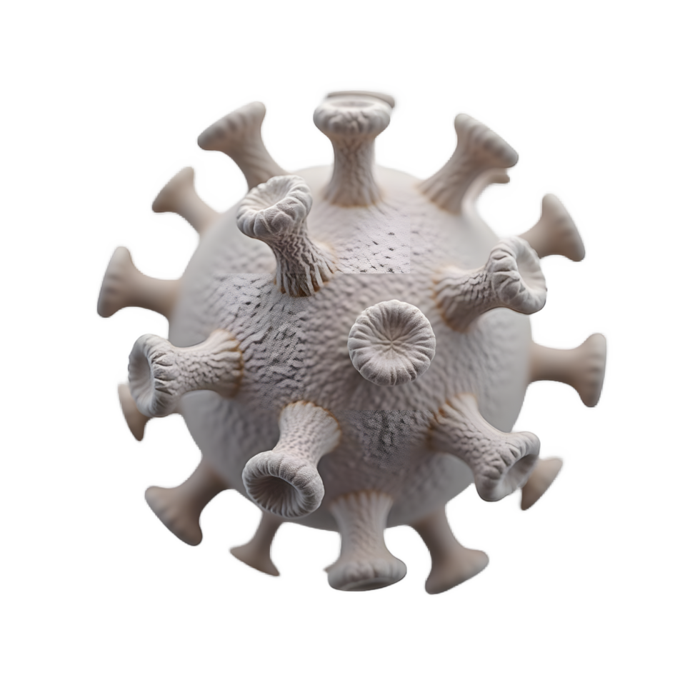 3D Render of a Virus Particle Microscopic View png