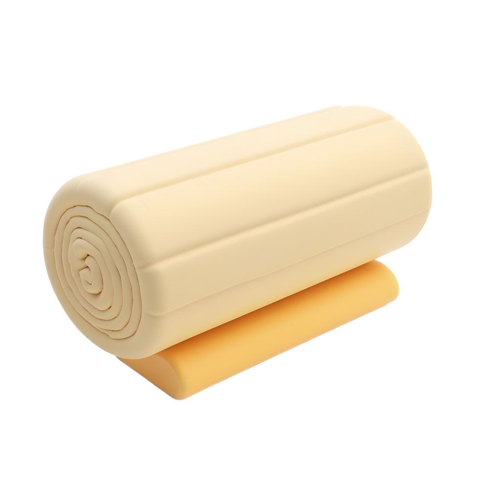 Creamy Rolled Foam Mattress Topper for Comfortable Sleep png