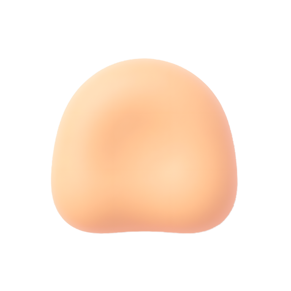 Peach Colored Smooth Stone Single Object Photo png