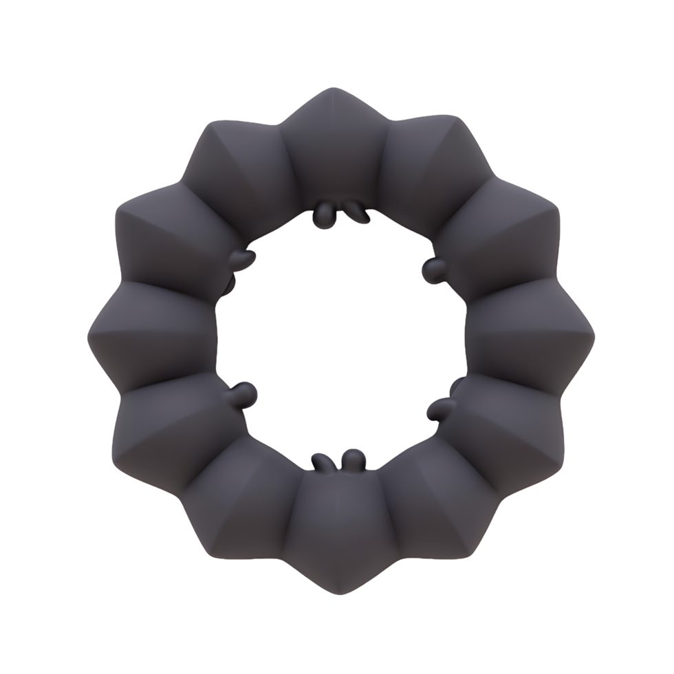 Abstract Dark Gray Circular Shape Design Element png