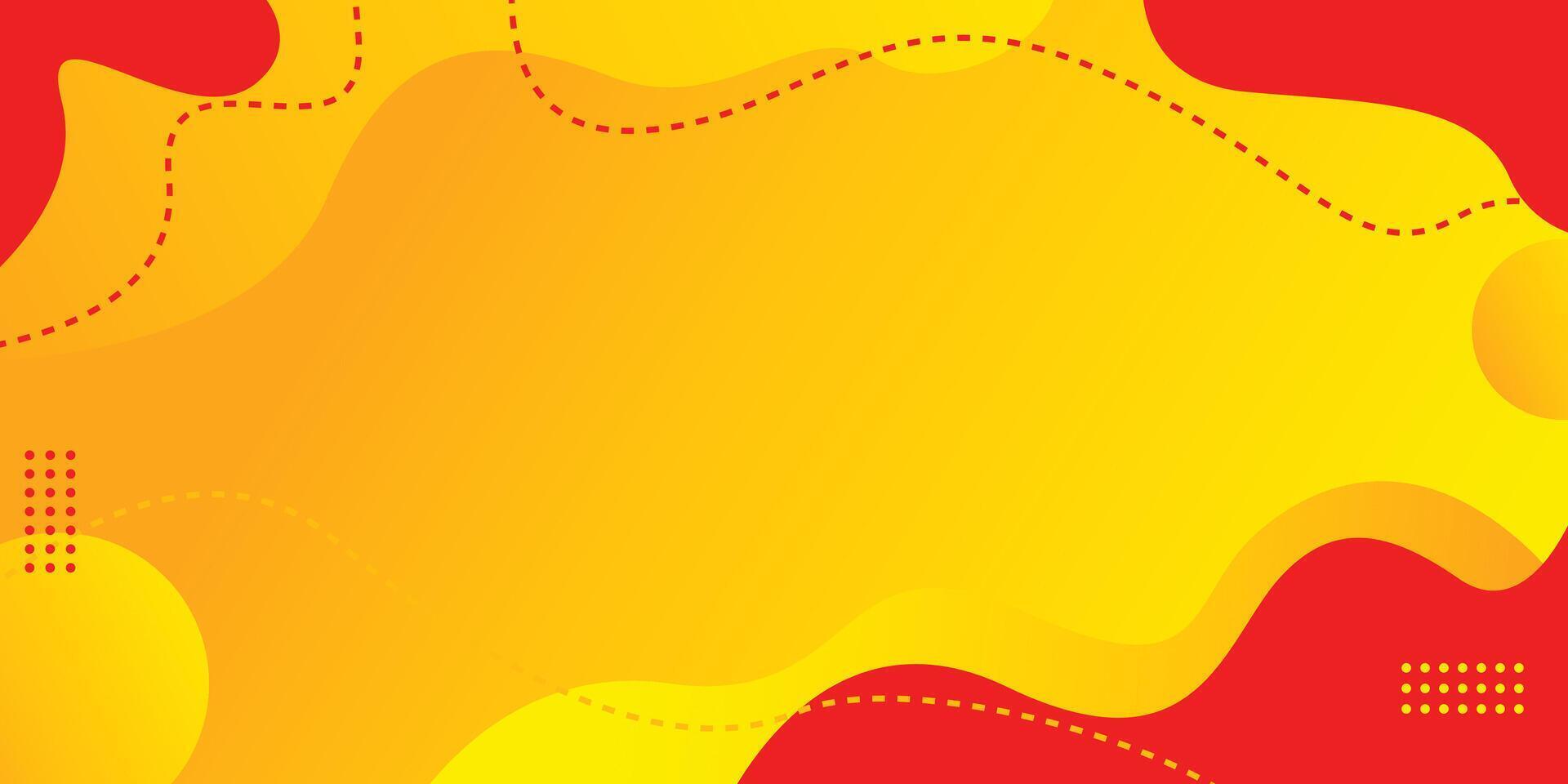 Abstract background with red and yellow colors vector
