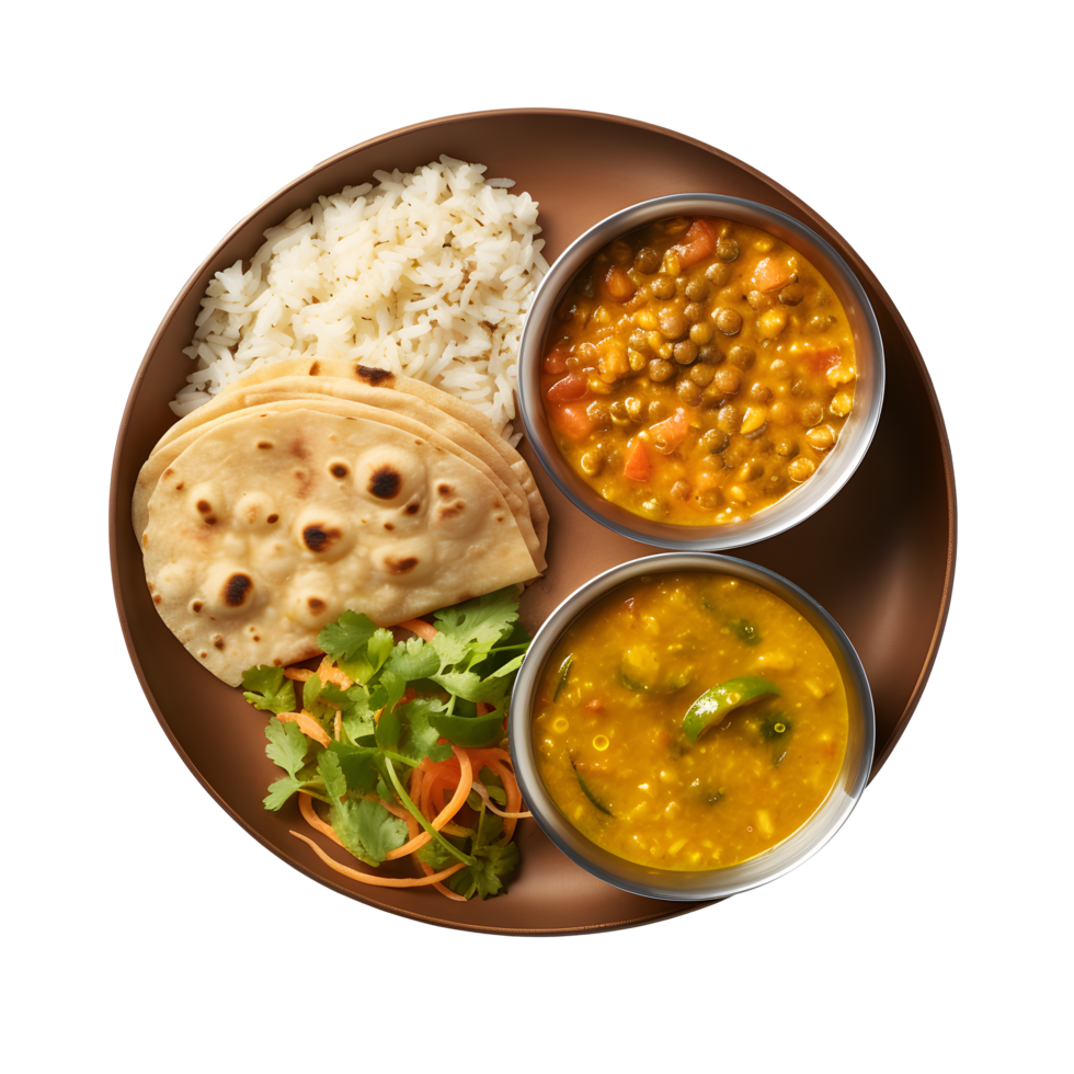 Top view indian food png
